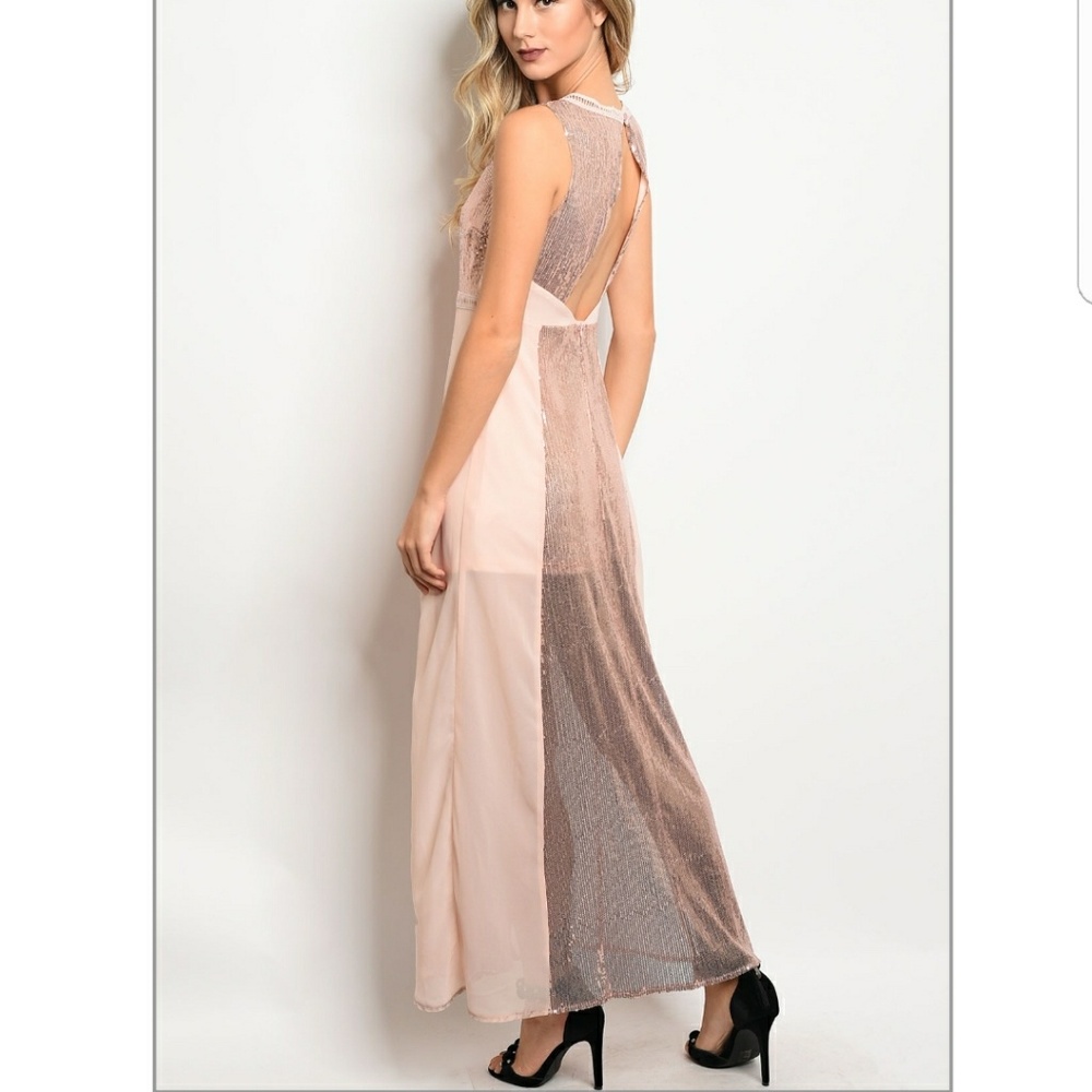 💦ROSE WITH SEQUIN DRESS - Picture 3 of 4